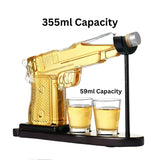 Eksklusivt Whiskysett med Stativ og Shotglass