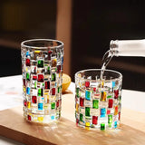 Farget Krystall-Whiskyglass