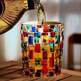 Farget Krystall-Whiskyglass