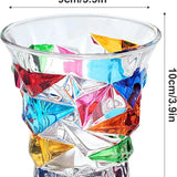 Farget Krystall-Whiskyglass