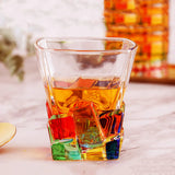 Farget Krystall-Whiskyglass