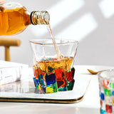 Farget Krystall-Whiskyglass