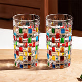 Farget Krystall-Whiskyglass