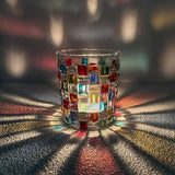 Farget Krystall-Whiskyglass