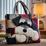 Håndlaget veske med schnauzer