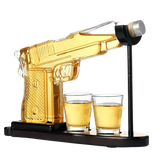 Eksklusivt Whiskysett med Stativ og Shotglass